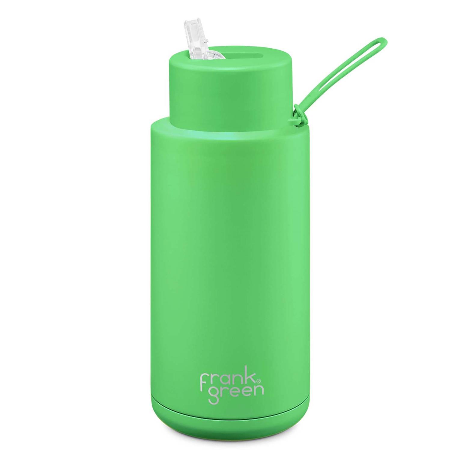 frank green 34oz Ceramic Reusable Bottle with Straw